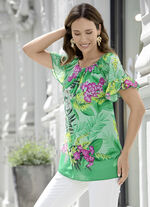 Tunika mit Bord&uuml;ren-Druck 