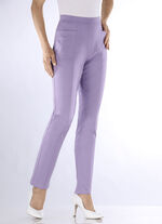 Hose mit abgesteppten Teilungsnähten LAVENDEL