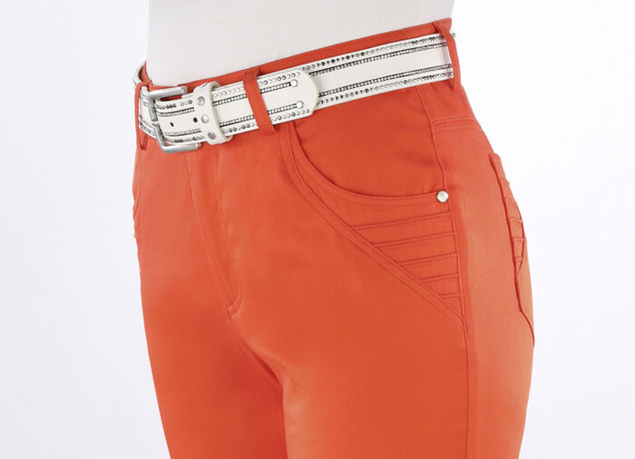 G&uuml;rtel mit Lederfutter WEISS