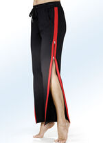 Zweierpack Schlaf- und Freizeithosen mit 2-Wege-Rei&szlig;verschluss 1X SCHWARZ, 1X GRAU MELIERT