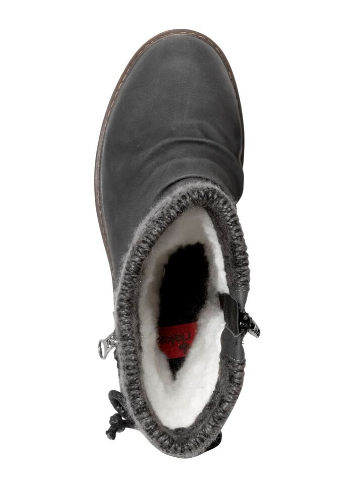 Rieker Stiefel aus Nubukmaterial ANTHRAZIT-SCHWARZ