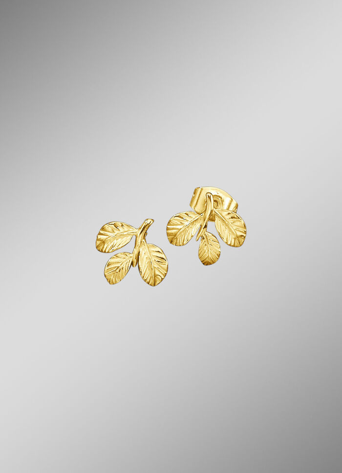 Ohrstecker Bl&auml;tterzweig 