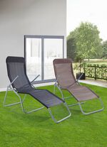 XXL-Wellness-Liege mit strapazierf&auml;higem Textilbezug 