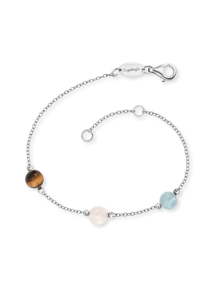 Powerful Stone Armband mit 3 echten Edelsteinen 
