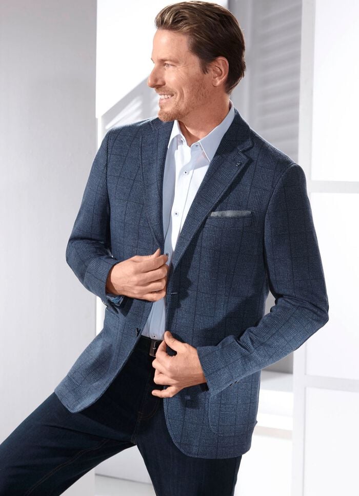 Sakko in 2 Farben MARINE KARIERT