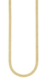 Hochwertige, 3-reihige Kordelkette mit Federring 