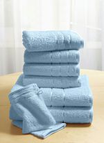 Weiche Walkfrottier-Handt&uuml;cher aus dichtem Schlingenflor 