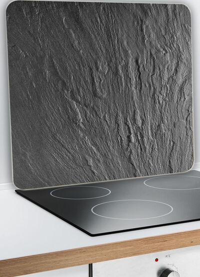 Wenko Wandblende aus Glas, Schiefer 