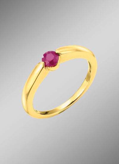 Bezaubernder Damenring mit echtem Edelstein 