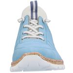 Rieker Sneaker mit Elastik-Zierschn&uuml;rung HELLBLAU-WEISS