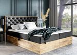 Boxspringbett mit Bettkasten und Topper 