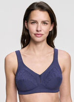 Zweierpack BH mit Spitzeneins&auml;tzen 1X MARINE, 1X WEISS