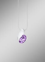 Moderner Anhänger mit echt Amethyst 