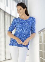 Bezauberndes Shirt mit Smokverarbeitung 