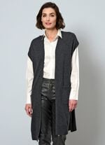 Long-Strickweste aus Kaschmir 