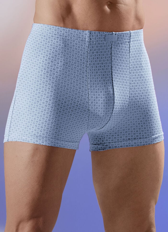 Viererpack Pants, allover dessiniert 