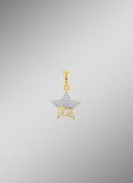 Stern-Anhänger mit 20 Brillanten 