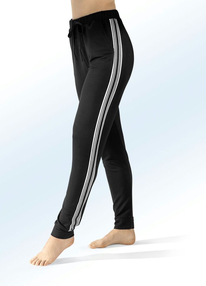 Hose mit Dehnbund rundum SCHWARZ