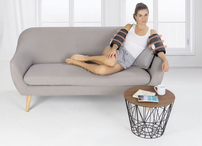 Venen-Massageger&auml;t mit W&auml;rmefunktion 