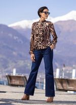 Bluse mit verspielten Volants 