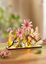 Beleuchtete Holz-Dekoration 