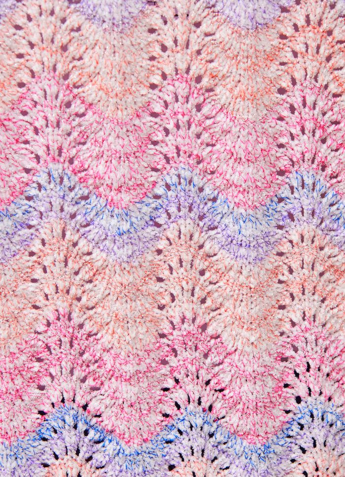 Pullover mit Farbverlauf und Glitzereffekten 