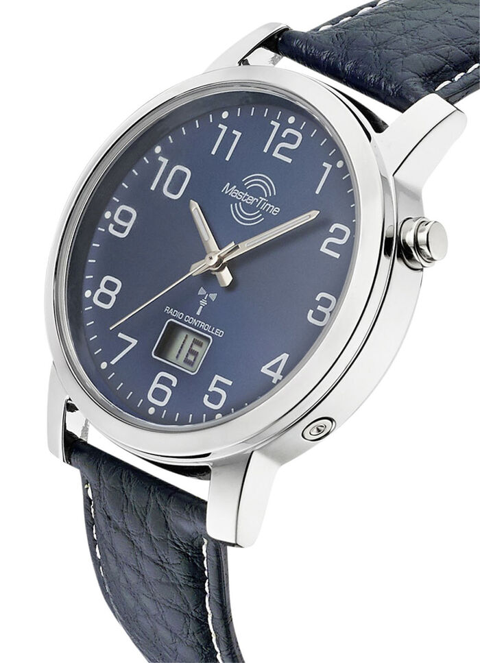 Schöne Herren-Lederarmbanduhr 