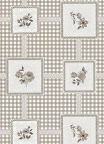 Pflegeleichte Wachstuch-Tischdecke BEIGE