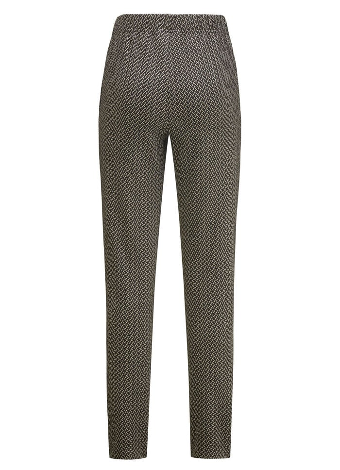 Hose in Fischgrat-Dessinierung 