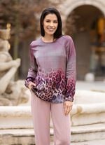 Tunika mit Leo-Print 