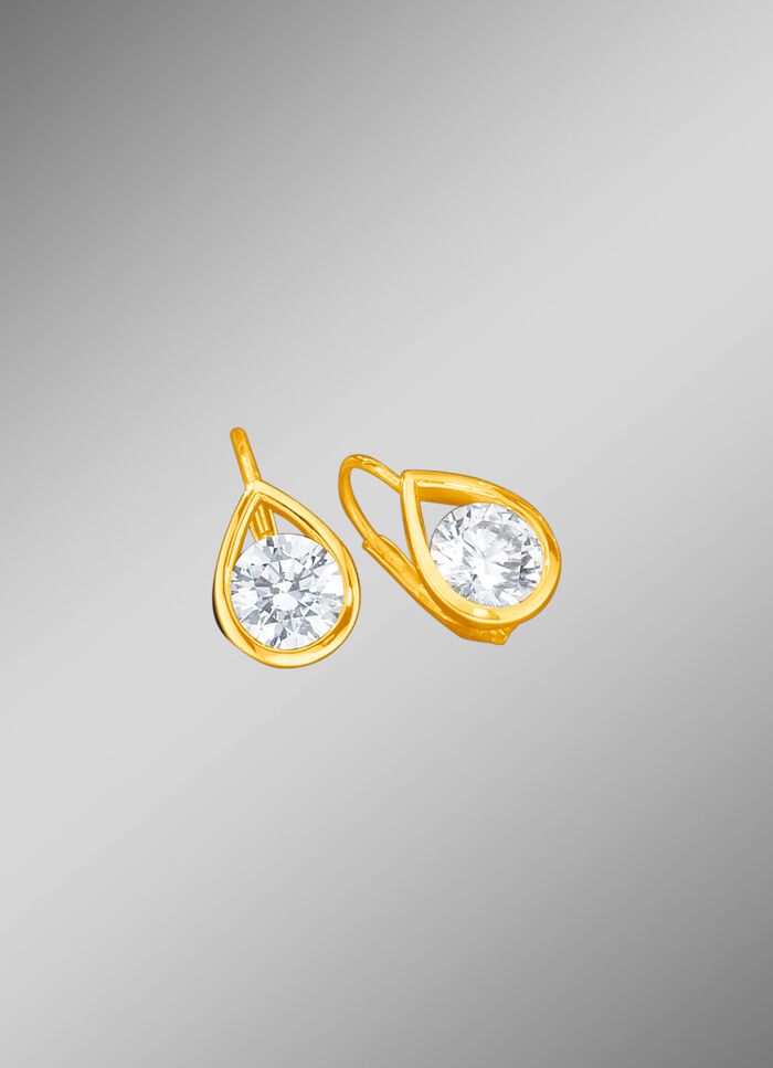 Ohrringe im Tropfen-Design 
