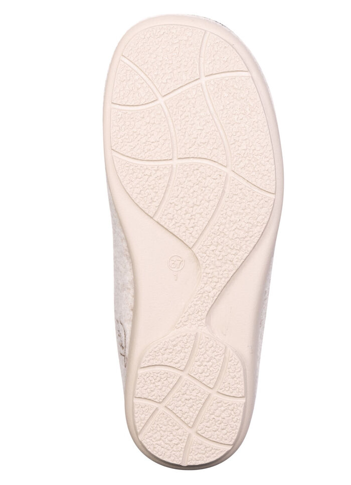 Laurina, klassische Damen-Hausschuhe, mit herausnehmbarem Fußbett BEIGE
