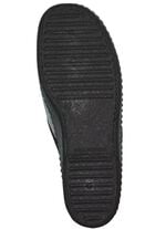 Pantoffel aus weichem Veloursmaterial ANTHRAZIT-GRAU