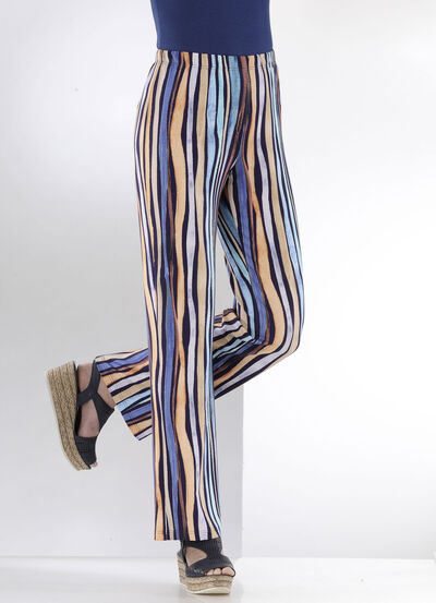Hose in aparter Streifendessinierung 
