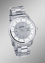 Elegante Herrenuhr mit Edelstahlbandgeh&auml;use  