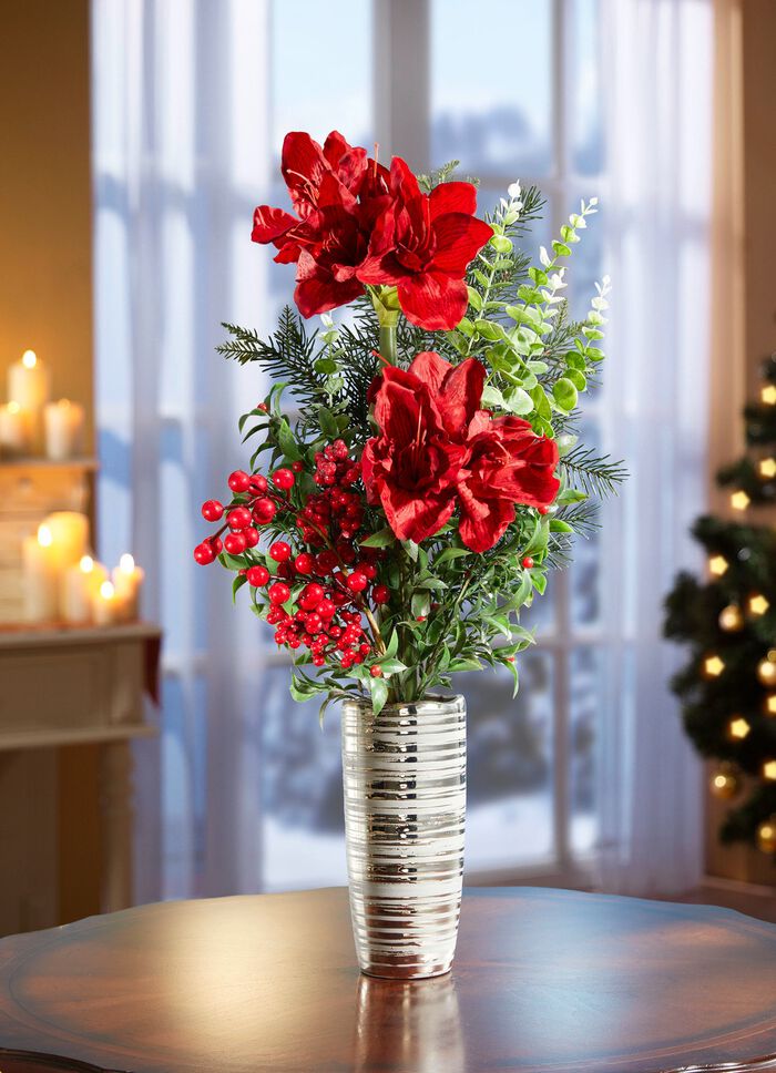 Amaryllis-Arrangement in Vase 