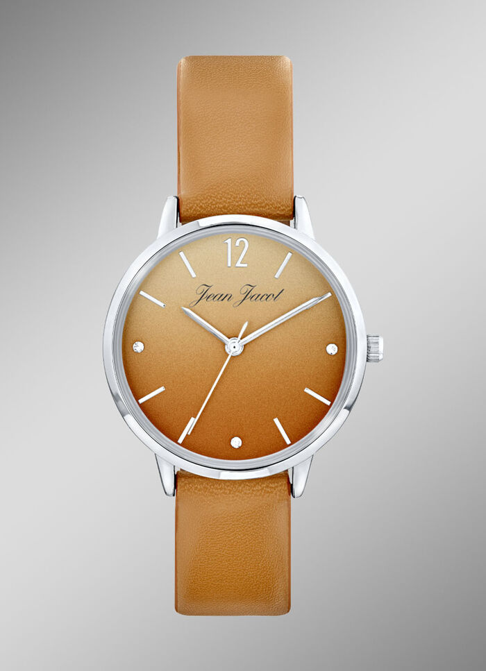 Quartz-Damenuhr mit  Zifferblatt im Farbverlauf 