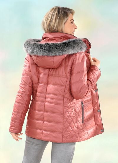 Jacke mit abnehmbarer Kapuze 