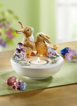 Teelichthalter aus Biskuitporzellan 