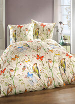 Soft-Renforc&eacute; Bettw&auml;sche-Garnitur mit Digitaldruck Allover 