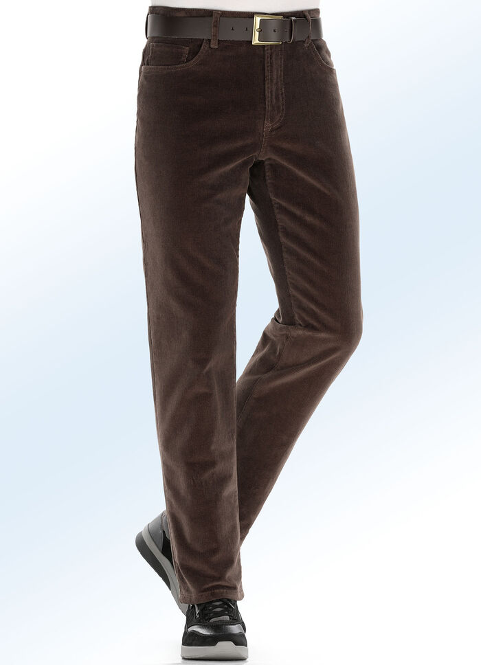 Thermo-Cordhose in 3 Farben DUNKELBRAUN