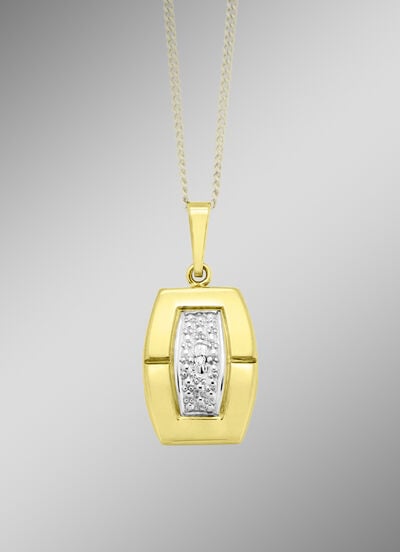 Moderner Anhänger mit Diamant 