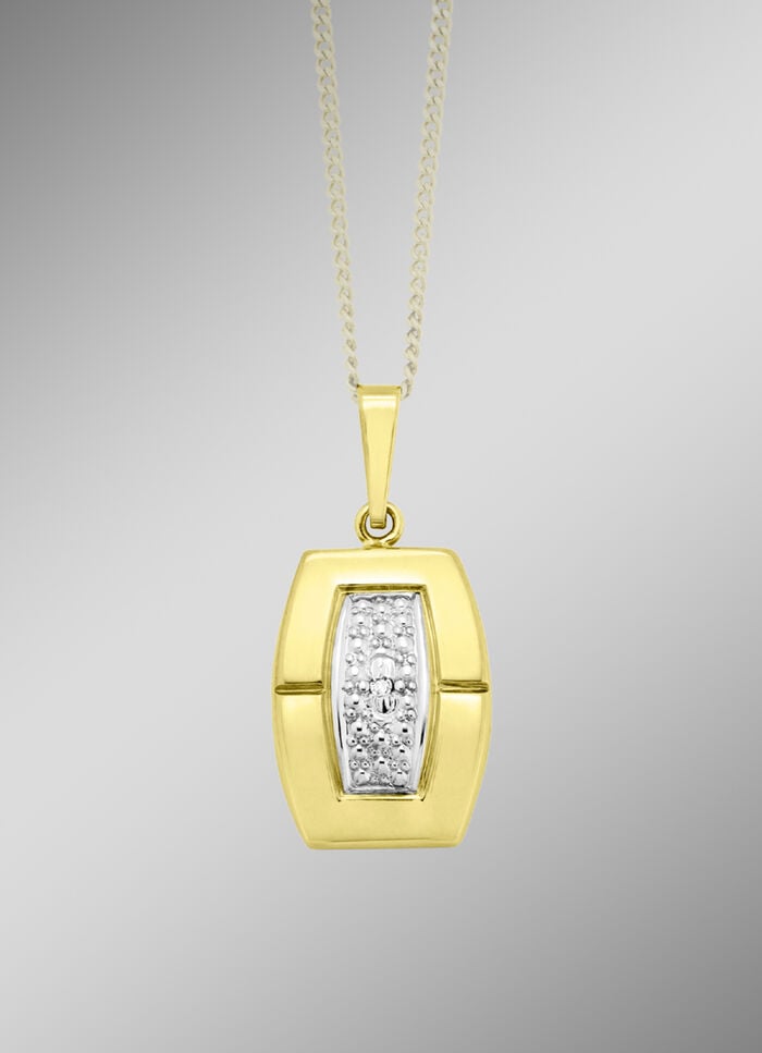 Moderner Anhänger mit Diamant 