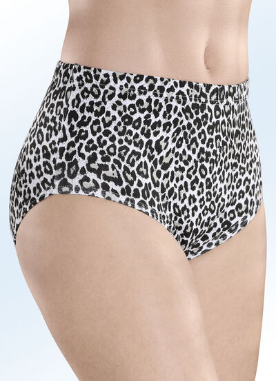 Fünferpack Slips mit Raubtierdessin 