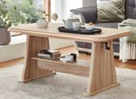 Funktionaler Couchtisch mit gro&szlig;em Ablageboden EICHE SONOMA