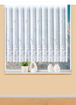 Blumenfenster-Store mit Universalschienenband 