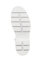 ELENA EDEN Schn&uuml;r-Stiefelette mit kuscheligem Teddy-Kragen EISGRAU