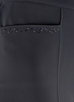 Hose mit funkelndem Perlen- und Glitzersteinchenbesatz SCHWARZ