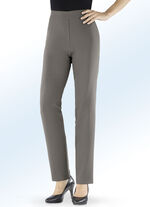 Hose mit r&uuml;ckw&auml;rtigem Dehnbund-Einsatz TAUPE