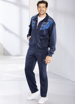 Freizeitanzug mit Kontrasteinsatz 